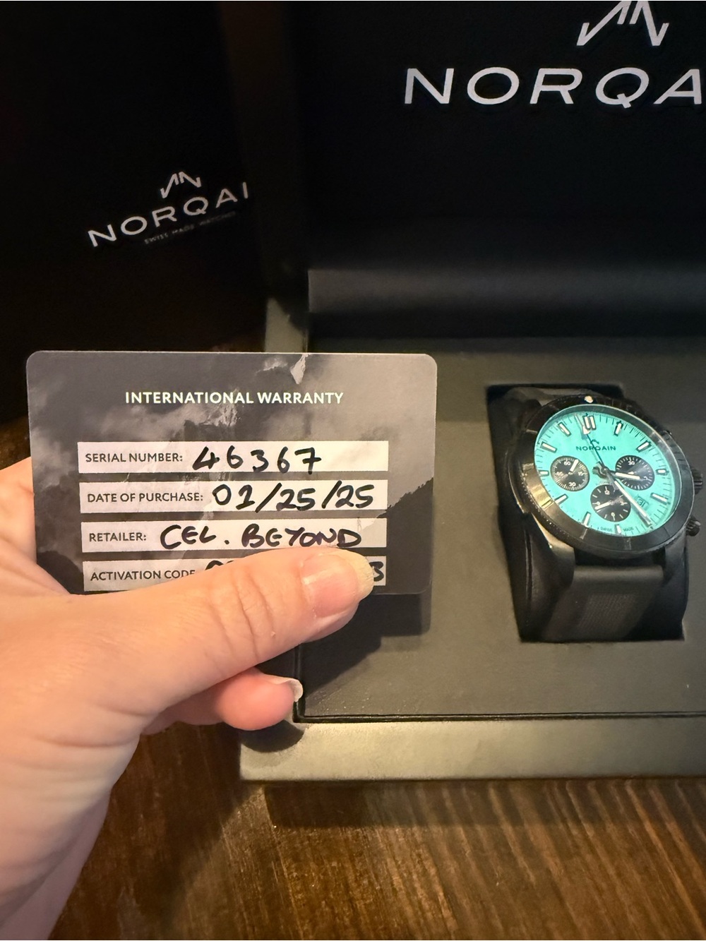 Norqain Adventure Sport Chrono 44mm DLC Limited Edition Swiss made watch. - Picture 2 of 7
